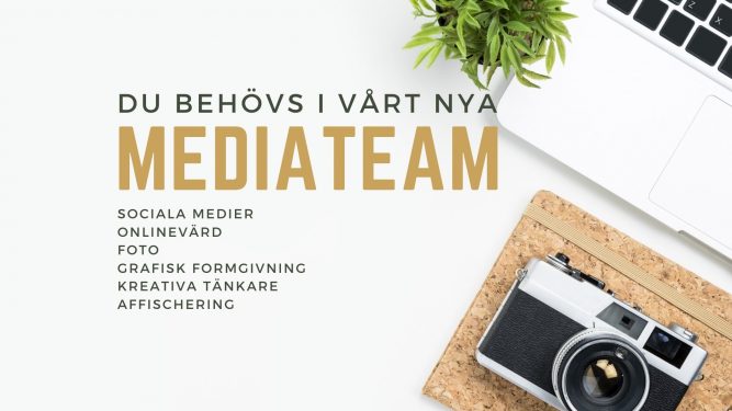 Kom med i vårt nya mediateam!