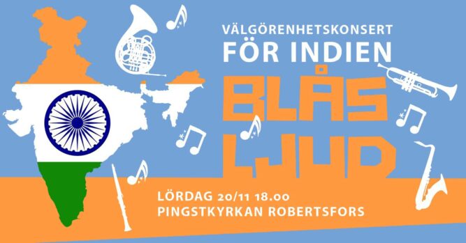 Välgörenhetskonsert med blåsljud