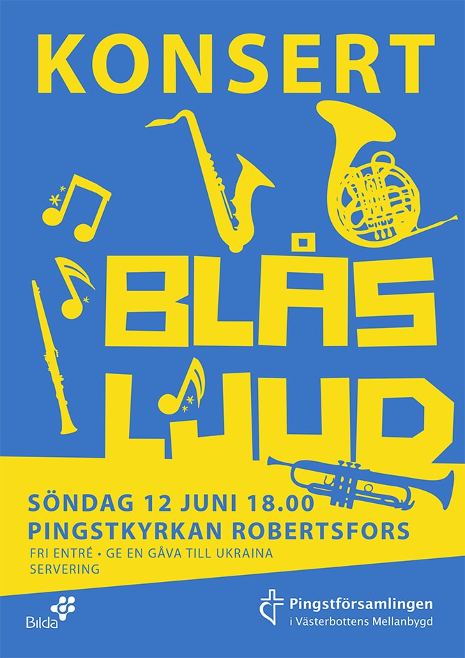 Konsert med Blåsljud i Robertsfors