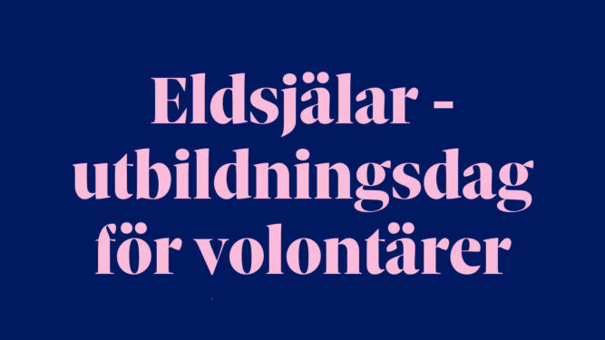 Eldsjälar - utbildningsdag för volontärer i kyrkan